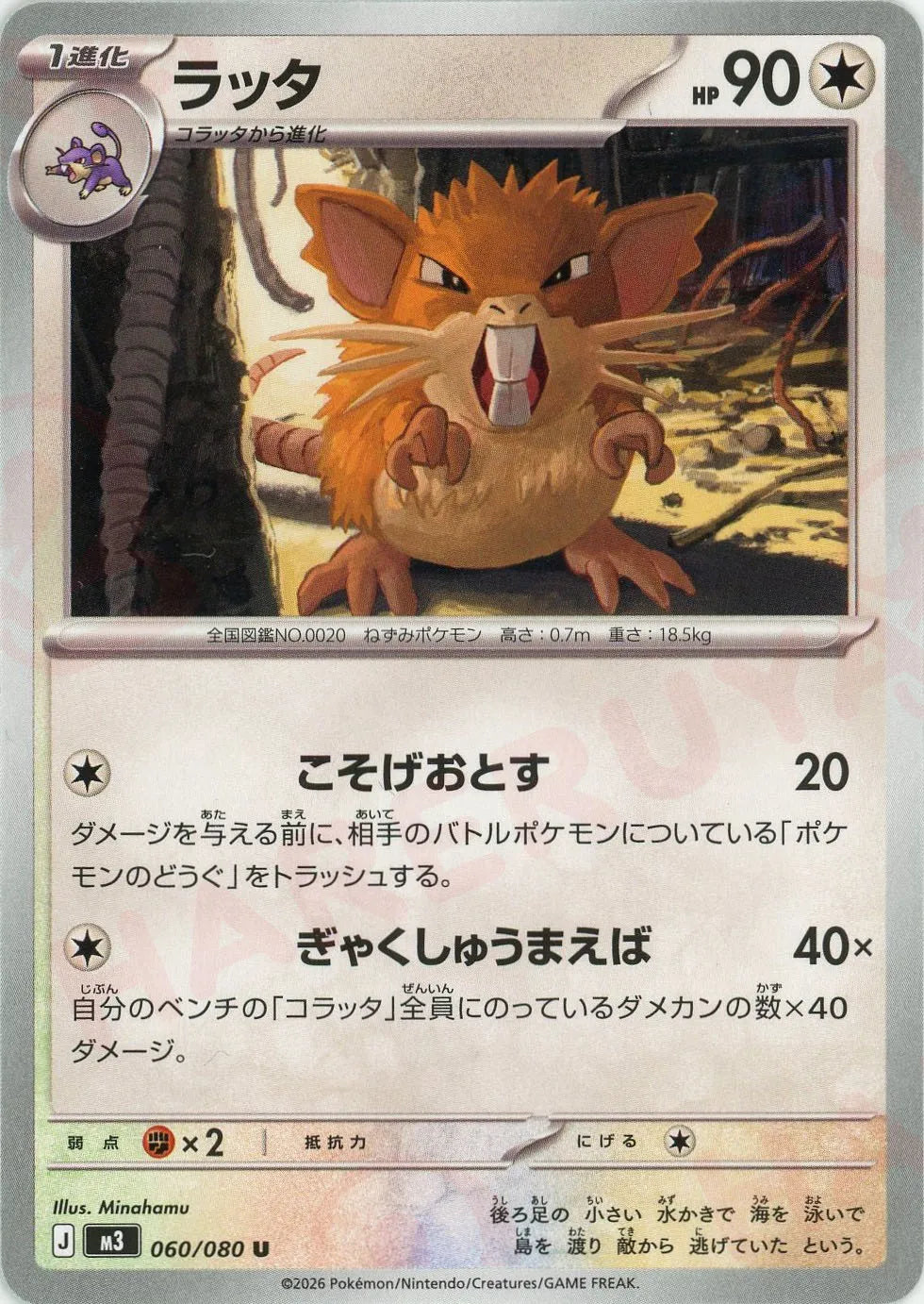 ラッタ(U){無}〈060/080〉[M3]