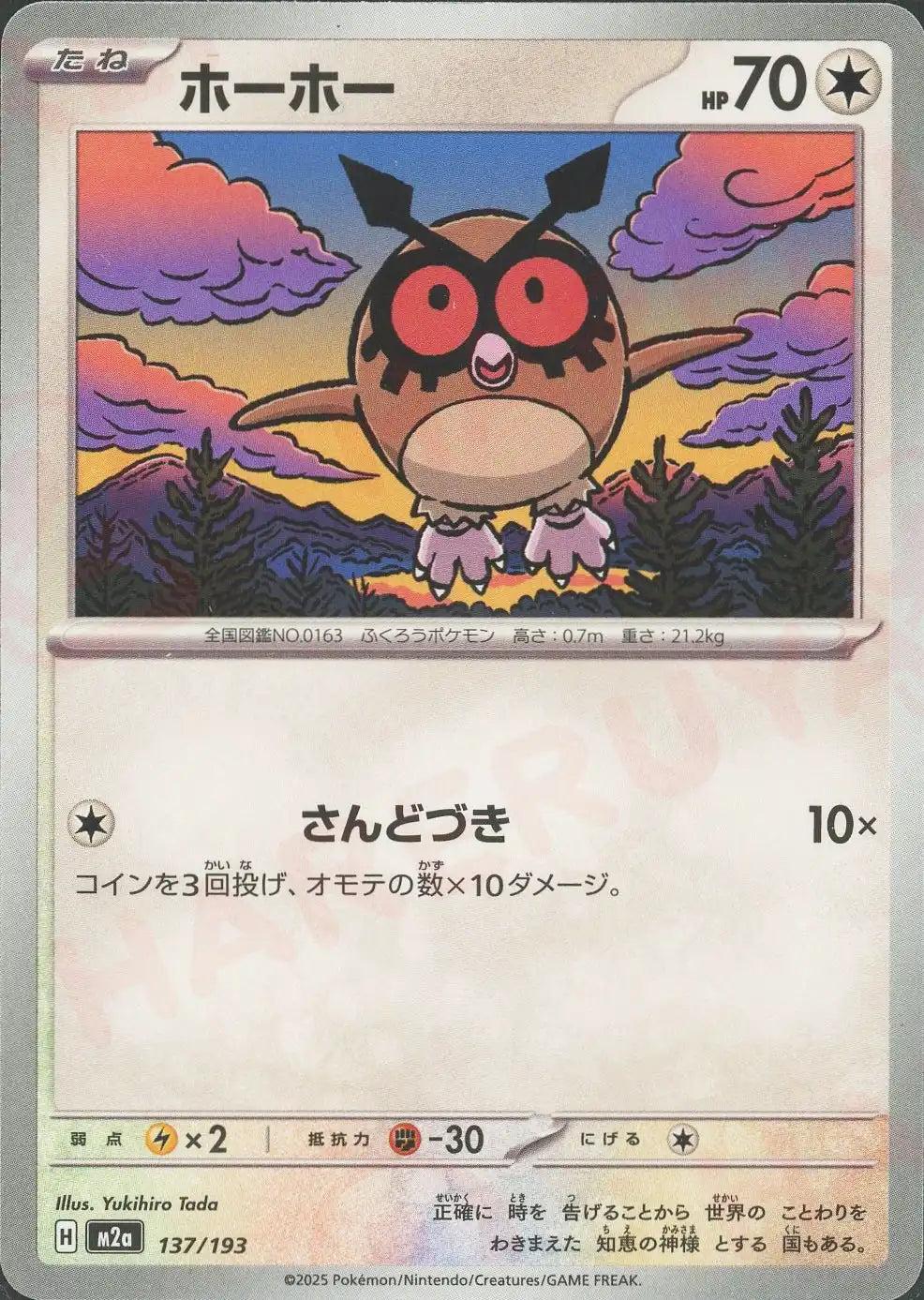 ホーホー(-){無}〈137/193〉[M2a]