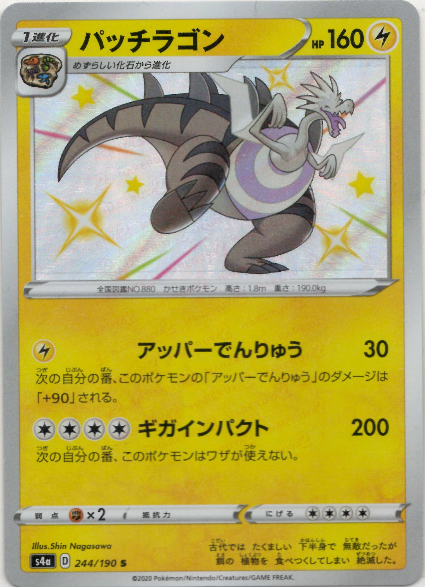 パッチラゴン(S){雷}〈244/190〉[S4a]